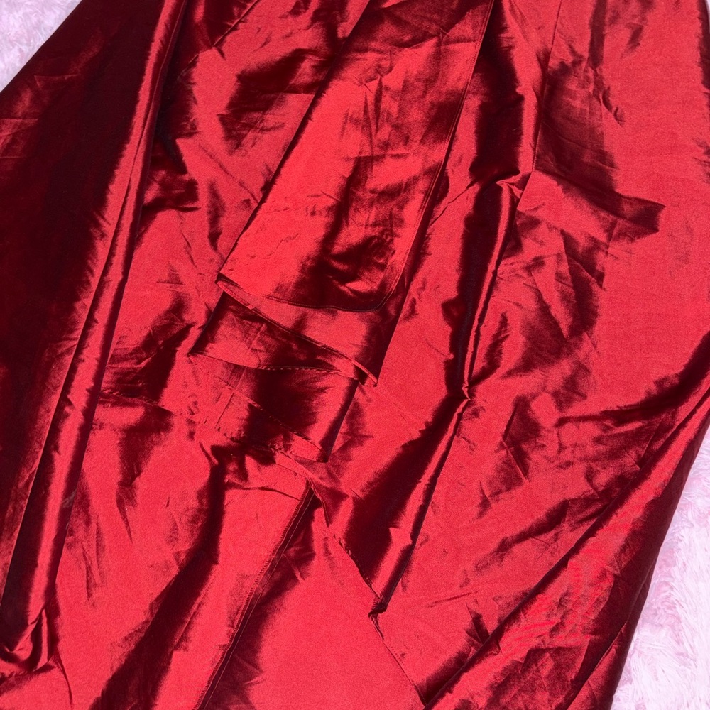 ✨OFFERS WELCOME✨Adrianna Papell Wine High Low Skirt - Size 10 - Picture 4 of 4
